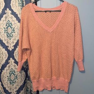 Size large pink and gold sweater super cute